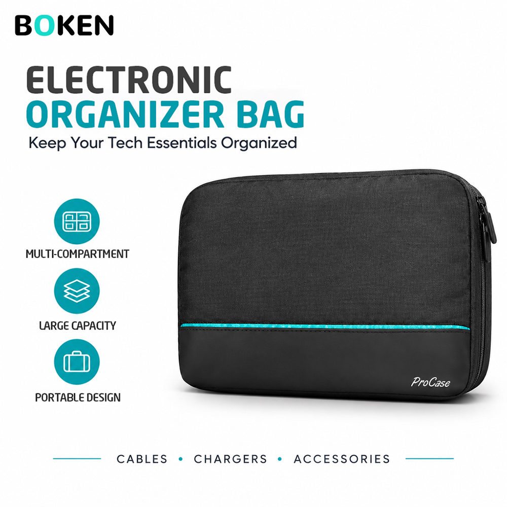 Tech Accessories Storage - Reistas voor elektronica en accessoires, draagbare