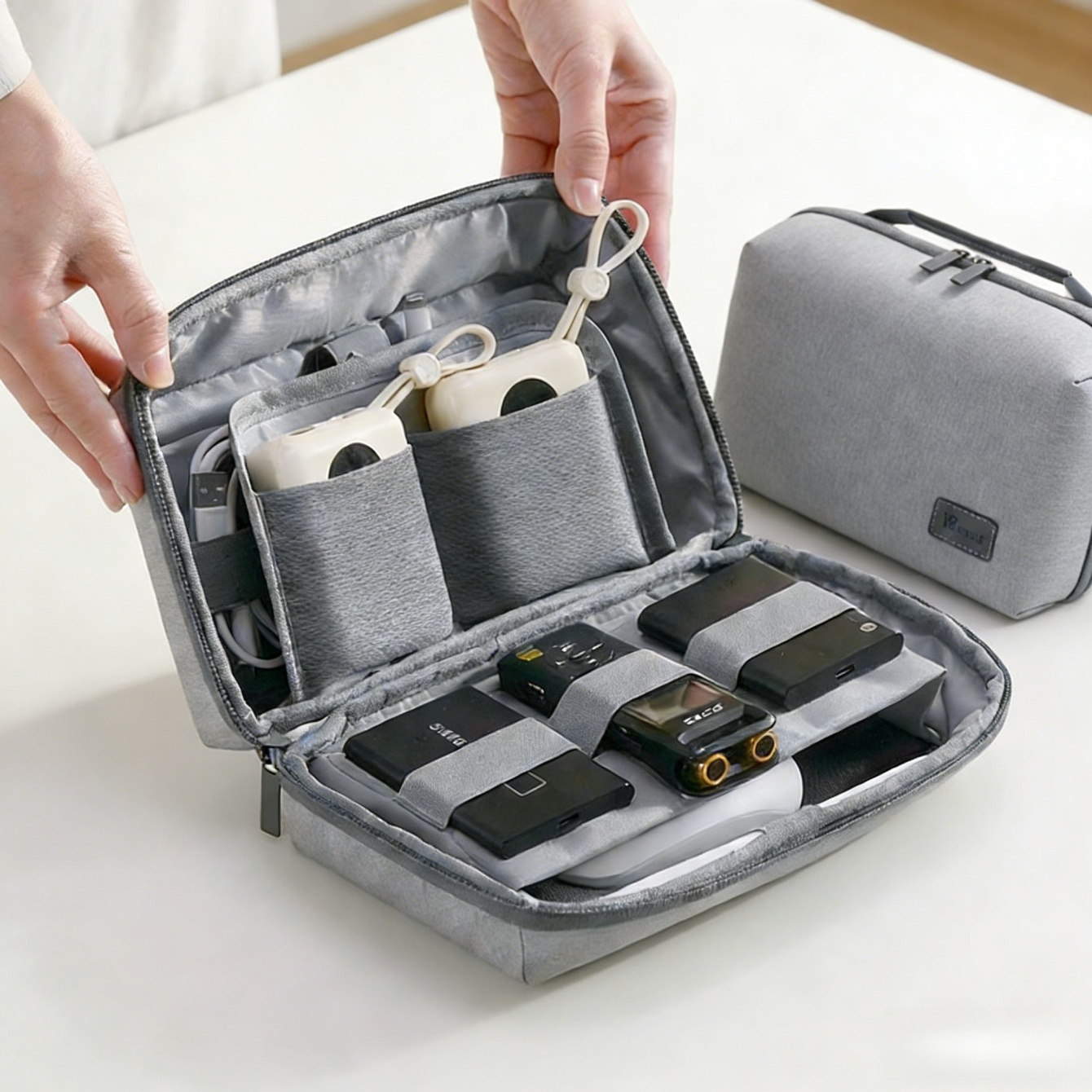 Tech Accessories Storage - 1Pc elektronica-organizer reisetui, waterbestendige reistas kabelorganizer