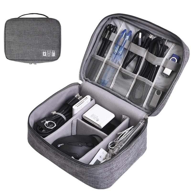 Tech Accessories Case - Reiskabeltas Draagbare digitale opbergtas Waterdichte elektronische