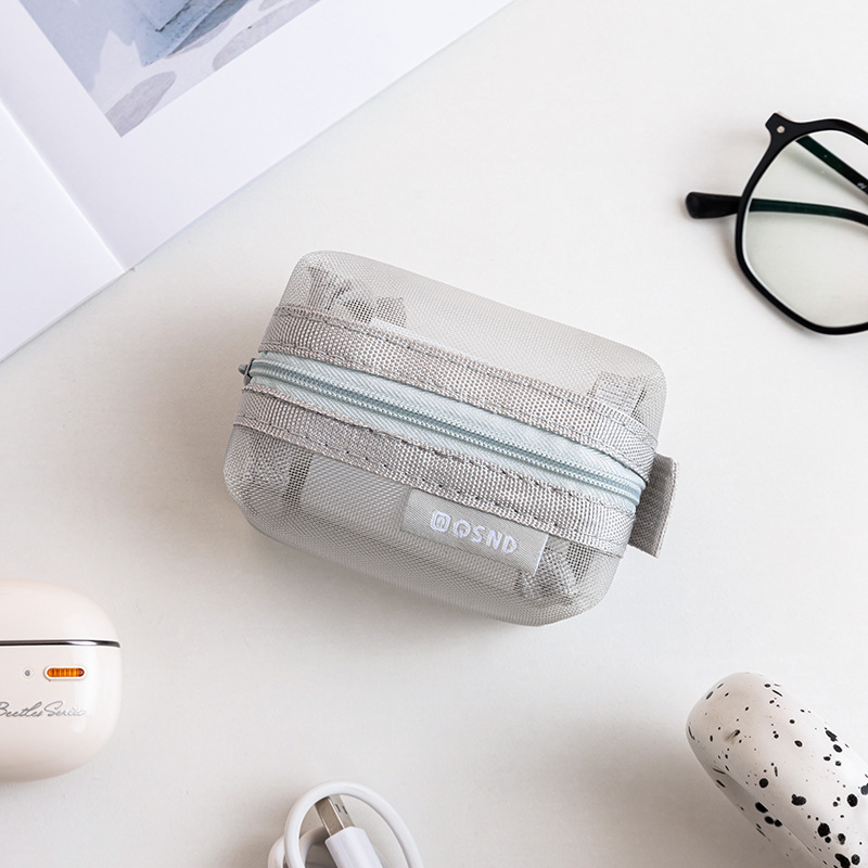 Grijze Mesh Opbergtassen – voo - Tech Accessories Case recensie en prijs